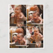 Budget Photo Collage Cross Gold Script Baptisme (Achterkant)