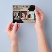 Budget Photo Collage Event Uitnodiging bruiloft Flyer (Hand)