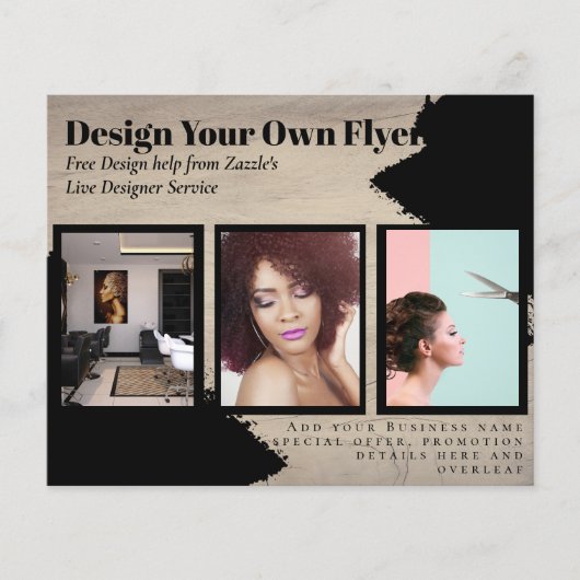 Budget Photo Collage Event Uitnodiging bruiloft Flyer (Voorkant)