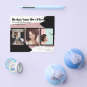 Budget Photo Collage Event Uitnodiging bruiloft Flyer (Enkel)