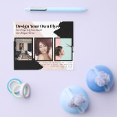 Budget Photo Collage Event Uitnodiging bruiloft Flyer (Enkel)