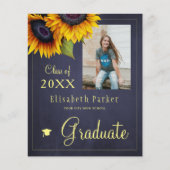 Budget PHOTO Collage graduatie Party Uitnodiging (Voorkant)