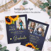 Budget PHOTO Collage graduatie Party Uitnodiging Flyer
