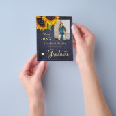 Budget PHOTO Collage graduatie Party Uitnodiging Flyer (Hand)