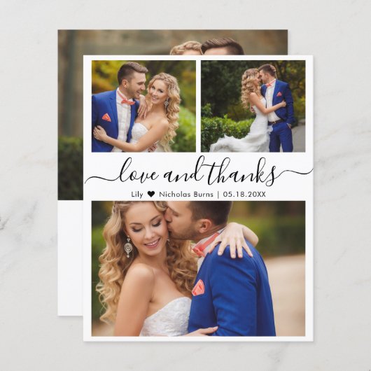 Budget Photo Collage Script Weddenschap Hartelijk  (Voorkant / Achterkant)