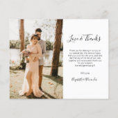 Budget Photo Collage Wedding Thank You Flyer (Achterkant)