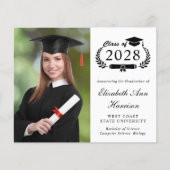 Budget Photo College Graduation Party Uitnodiging (Voorkant)