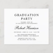 Budget Photo College Graduation Party Uitnodiging (Achterkant)