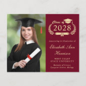 Budget Photo College Graduation Party Uitnodiging (Voorkant)