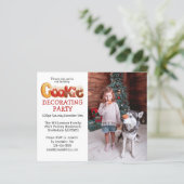 Budget Photo Cookie Decorting Party Uitnodiging (Staand voorkant)