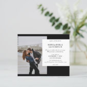 Budget Photo Elegant Wedding InvitationPaper Sheet (Staand voorkant)