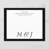 Budget Photo Elegant Wedding InvitationPaper Sheet (Achterkant)