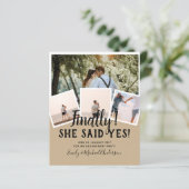 BUDGET PHOTO Engaged Wedding INVITE kondiging (Staand voorkant)