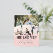 BUDGET PHOTO Engaged Wedding INVITE kondiging (Staand voorkant)