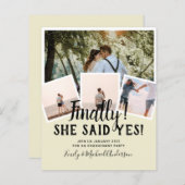 BUDGET PHOTO Engaged Wedding INVITE kondiging (Voorkant / Achterkant)