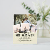 BUDGET PHOTO Engaged Wedding INVITE kondiging (Staand voorkant)