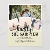 BUDGET PHOTO Engaged Wedding INVITE kondiging (Voorkant)