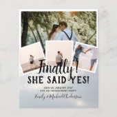 BUDGET PHOTO Engaged Wedding INVITE kondiging (Voorkant)