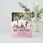 BUDGET PHOTO Engaged Wedding INVITE kondiging (Staand voorkant)