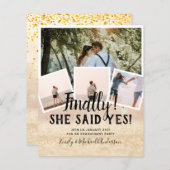 BUDGET PHOTO Engaged Wedding INVITE kondiging (Voorkant / Achterkant)