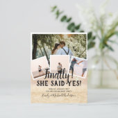 BUDGET PHOTO Engaged Wedding INVITE kondiging (Staand voorkant)