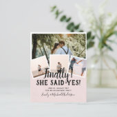 BUDGET PHOTO Engaged Wedding INVITE kondiging (Staand voorkant)