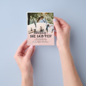 BUDGET PHOTO Engaged Wedding INVITE kondiging Flyer (Hand)