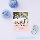 BUDGET PHOTO Engaged Wedding INVITE kondiging Flyer (Enkel)