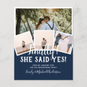 BUDGET PHOTO Engaged Wedding INVITE kondiging Flyer (Voorkant)