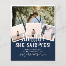 BUDGET PHOTO Engaged Wedding INVITE kondiging