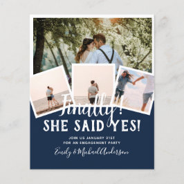BUDGET PHOTO Engaged Wedding INVITE kondiging Flyer