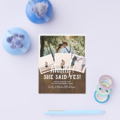 BUDGET PHOTO Engaged Wedding INVITE kondiging Flyer (Enkel)