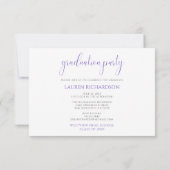 Budget Photo Graduparty Paars & White Kaart (Achterkant)