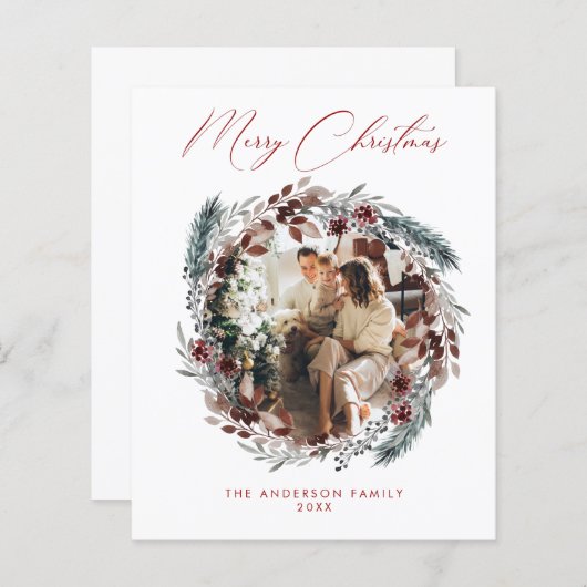 Budget Photo Holiday Card (Voorkant / Achterkant)