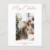 Budget Photo Holiday Card Flyer (Voorkant)