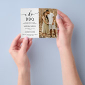 Budget Photo I Do BBQ Calligraphy Engagement Party Flyer (Hand)