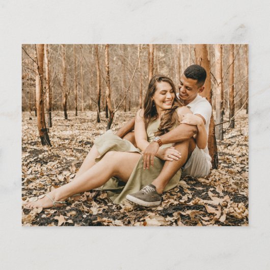 Budget Photo I Do BBQ Calligraphy Engagement Party Flyer (Achterkant)