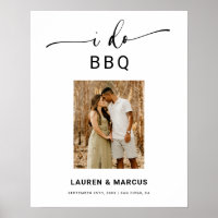 Budget Photo I Do BBQ Verloving Welcome Sign