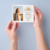 BUDGET Photo Invitation Graduation Party Flyer (Hand)