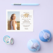 BUDGET Photo Invitation Graduation Party Flyer (Enkel)