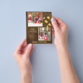 BUDGET PHOTO Kerstmis of Vakantie Kaart Gold Text (Hand)