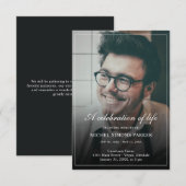 Budget Photo Memorial Celebration of Life Funeral Kaart (Voorkant / Achterkant)
