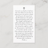 Budget Photo Memorial Prayer Kaart Contactkaartje (Achterkant)