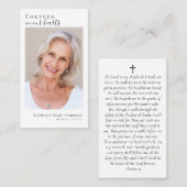 Budget Photo Memorial Prayer Kaart Contactkaartje (Voorkant / Achterkant)