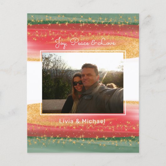 Budget Photo Merry-kerstkaart (Voorkant)