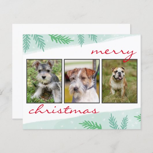 Budget Photo Merry Kerstmis (Voorkant / Achterkant)