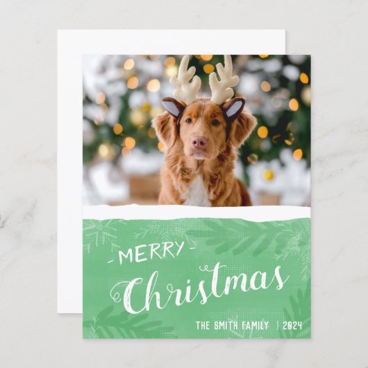 Budget Photo Merry Kerstmis (Voorkant / Achterkant)