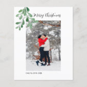 Budget Photo Mistletoe Merry-kerstkaart (Voorkant)