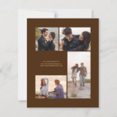 Budget Photo Mocha Gold Agate Brown Save the Date (Achterkant)