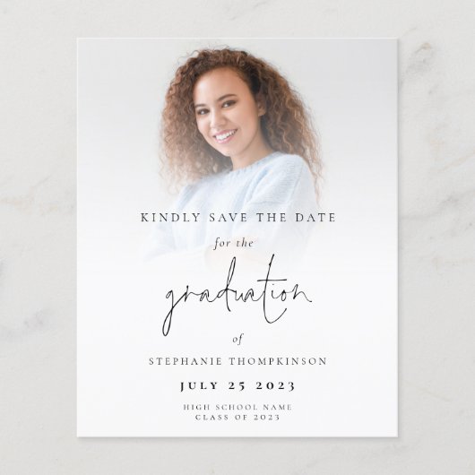 BUDGET Photo Overlay 2025 Afstuderen Save the Date (Voorkant)